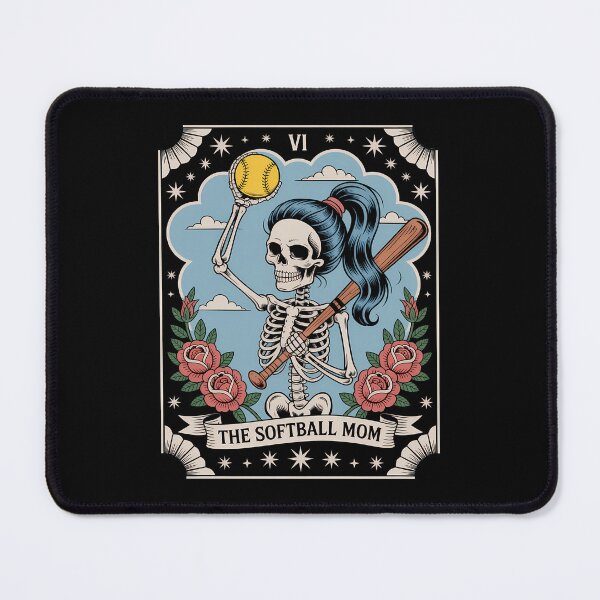 Item preview, Softball Mom Tarot Card Skeleton Softball Mothers Day designed and sold by gourpmerzihd.