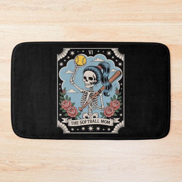Item preview, Softball Mom Tarot Card Skeleton Softball Mothers Day designed and sold by gourpmerzihd.