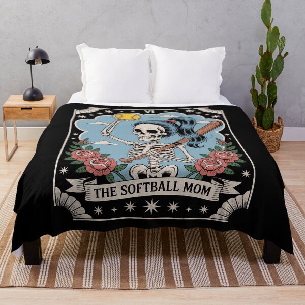 Item preview, Softball Mom Tarot Card Skeleton Softball Mothers Day designed and sold by gourpmerzihd.