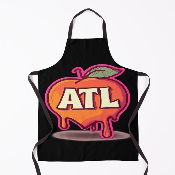Item preview, ATL Dripping Peach Neon Outline – Atlanta Georgia Peach State Sticker / Tee Design designed and sold by POD DYNASTY.
