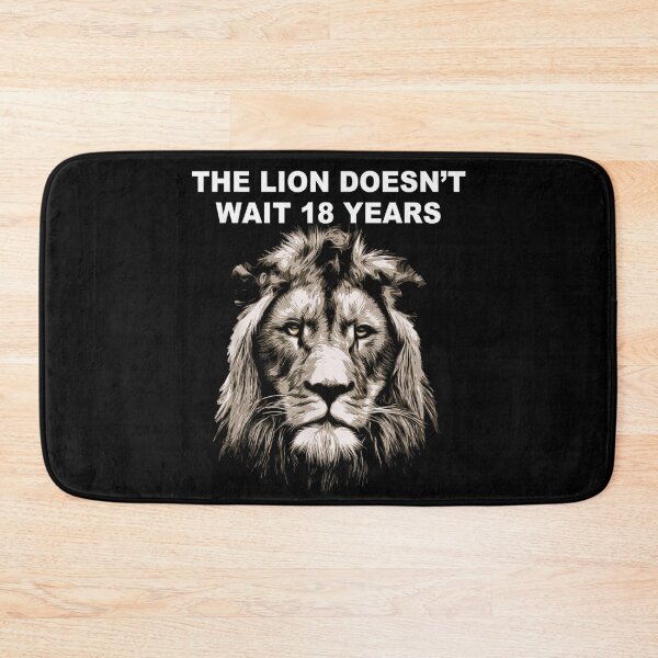 Item preview, The Lion Doesnt Wait Eighteen Years Motivational Quote Art designed and sold by DorikoKazan.