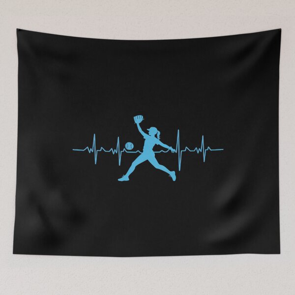 Item preview, Softball Pitcher Heartbeat Softball designed and sold by gourpmerzihd.