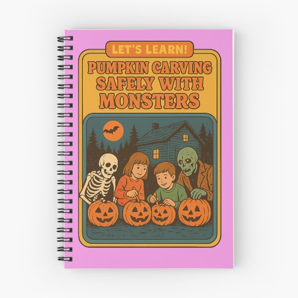 Item preview, Pumpkin Carving Safely With Monsters #2  designed and sold by Rare Plus Apparel!.
