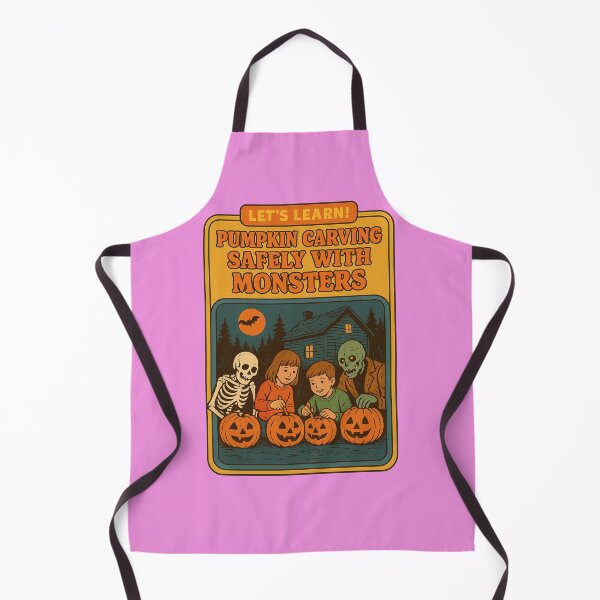 Item preview, Pumpkin Carving Safely With Monsters #2  designed and sold by Rare Plus Apparel!.