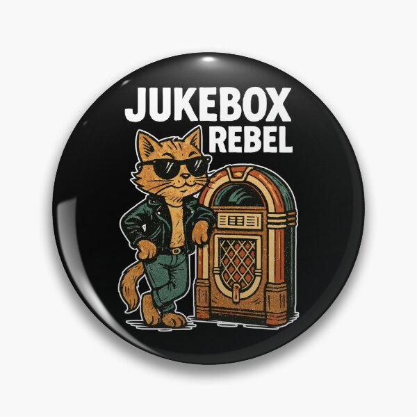Item preview, Rockabilly Jukebox Cool Cat Rebel Retro Gift designed and sold by Pineapple-Tree.