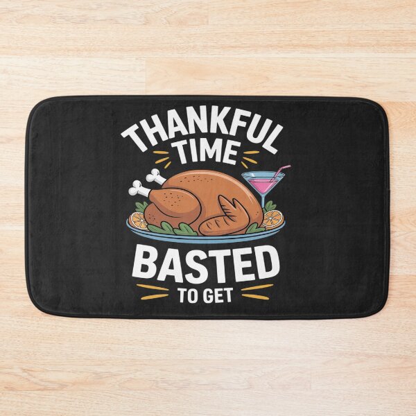 Item preview, Thankful Time To Get Basted Funny Beer Thanksgiving Turkey designed and sold by Rackaam.
