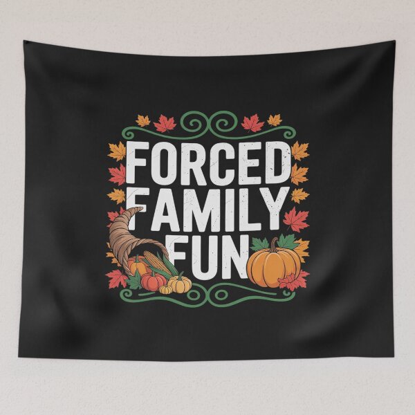 Item preview, Thanksgiving Autumn Fall Forced Family Funny Humor designed and sold by Rackaam.