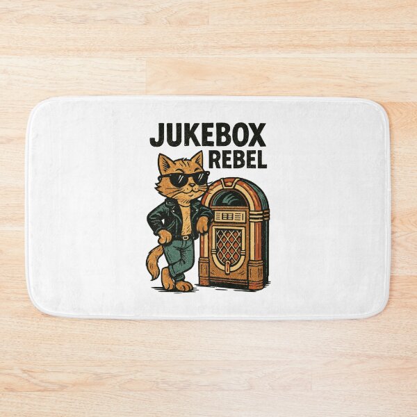 Item preview, Rockabilly Jukebox Cool Cat Rebel Retro Gift designed and sold by Pineapple-Tree.
