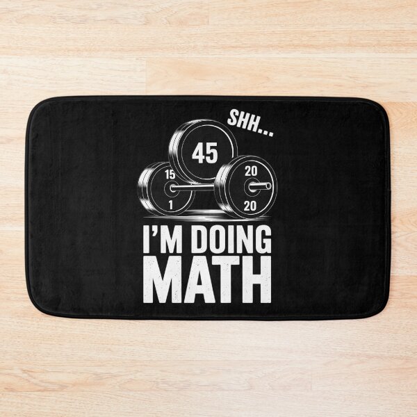 Item preview, Shhh I'm Doing Math Funny Weight Lifting Workout Training  designed and sold by MyzoToyota.