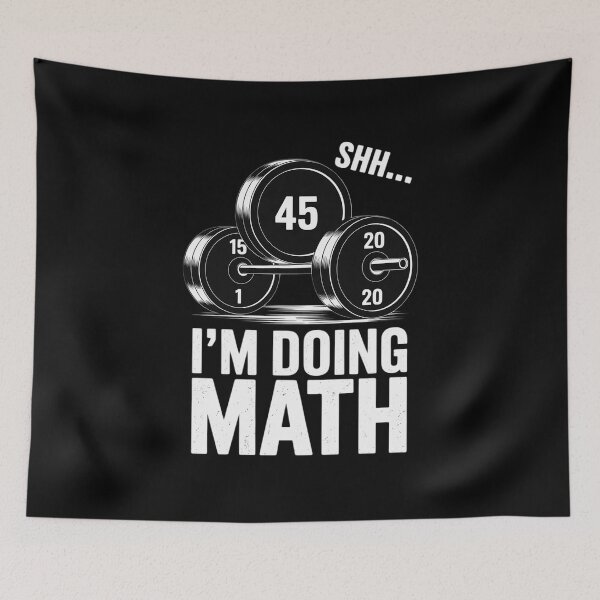 Item preview, Shhh I'm Doing Math Funny Weight Lifting Workout Training  designed and sold by MyzoToyota.