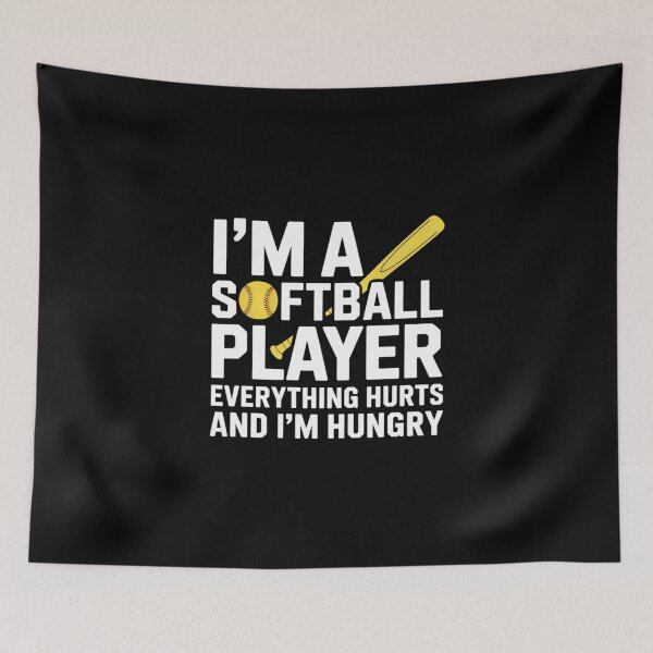 Item preview, Softball Player Funny Joke designed and sold by lilensgavadur.