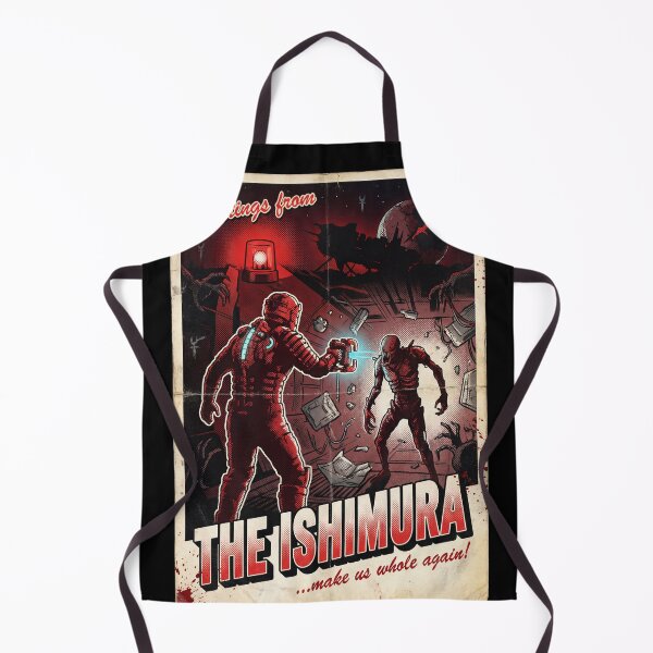 Item preview, USG Ishimura Planet Cracker Ship Dead Space Horror Necromorph Outbreak Marker Obelisk Unitology Crew Isaac Clarke Greetings From Fan Art Collage Poster T-Shirt Sticker Print Gift designed and sold by Senpaiwaves.