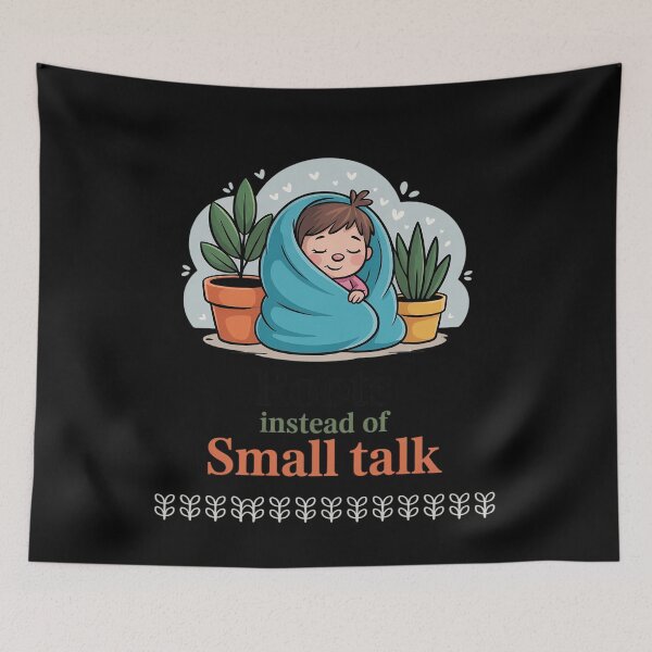 Item preview, Roots Instead of Small Talk – Cozy Plant Lover designed and sold by Shannon Bosley.