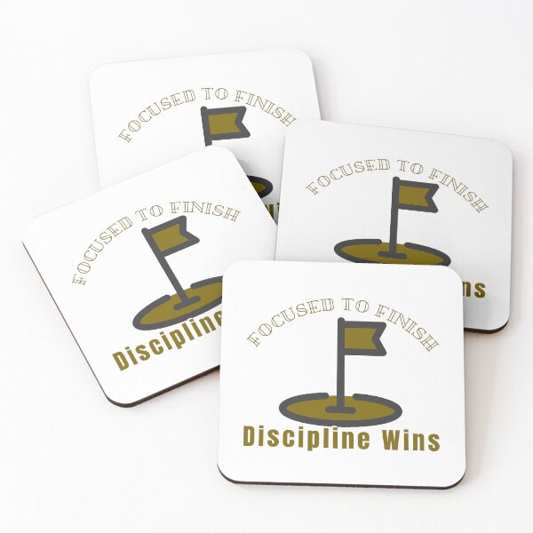 Item preview, Focused to Finish – Discipline Wins Motivational T-Shirt designed and sold by Hayir Design.