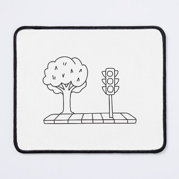Item preview, A light signal standing beside a tree on the curb designed and sold by rasagamastore.