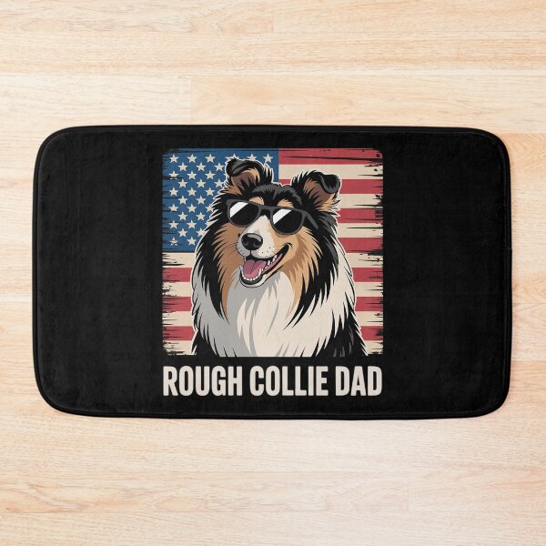 Item preview, Rough Collie Dad Of A Rough Collie Father US Flag designed and sold by Shannon Bosley.