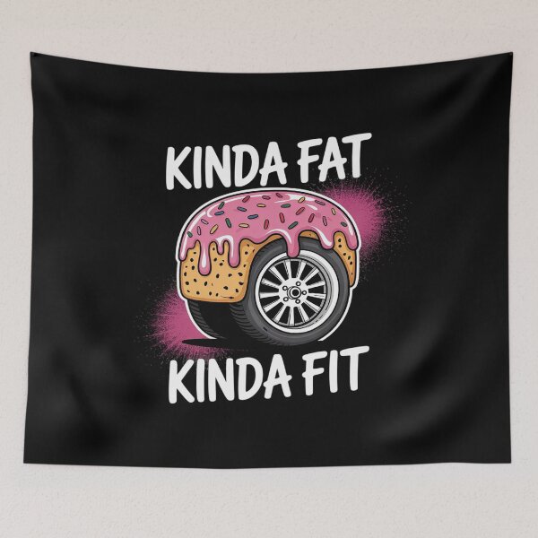 Item preview, Gym Kinda Fat Fit Funny Workout Fitness Exercise 4  designed and sold by NailMolisa.