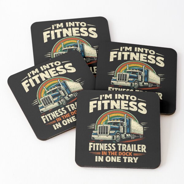 Item preview, Truck Driver Fitness Trailer Docking Joke Design designed and sold by FreshVibe Prints.