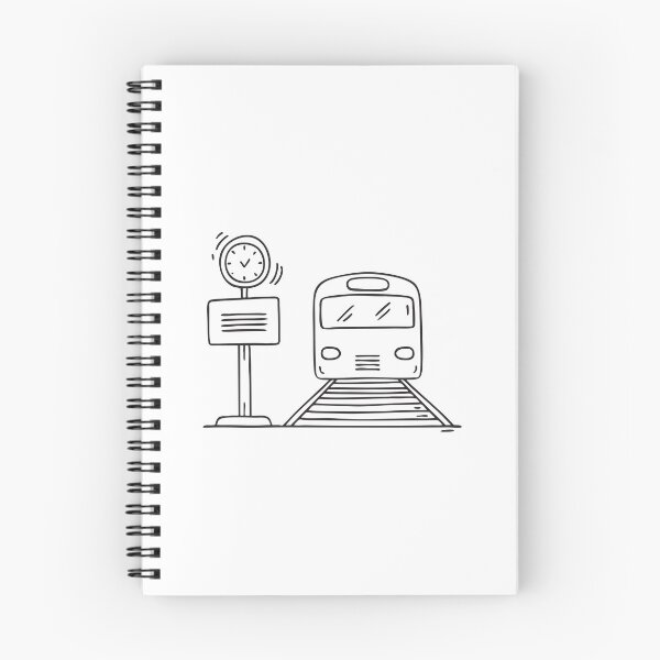 Item preview, A train pulling in by the station’s signage and board   designed and sold by rasagamastore.
