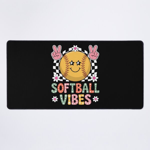 Item preview, Softball Vibes Game Day Smile Face designed and sold by lilensgavadur.