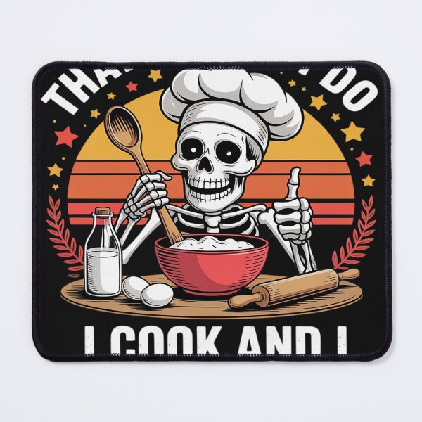 Item preview, That's What I Do I Cook And Know Things Skeleton Meme Lovers designed and sold by Dolostope.