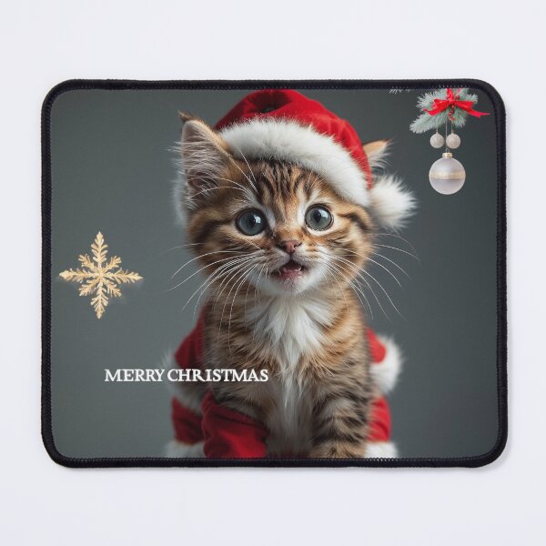 Item preview, Kitten in Santa Outfit designed and sold by DavidePoggio.