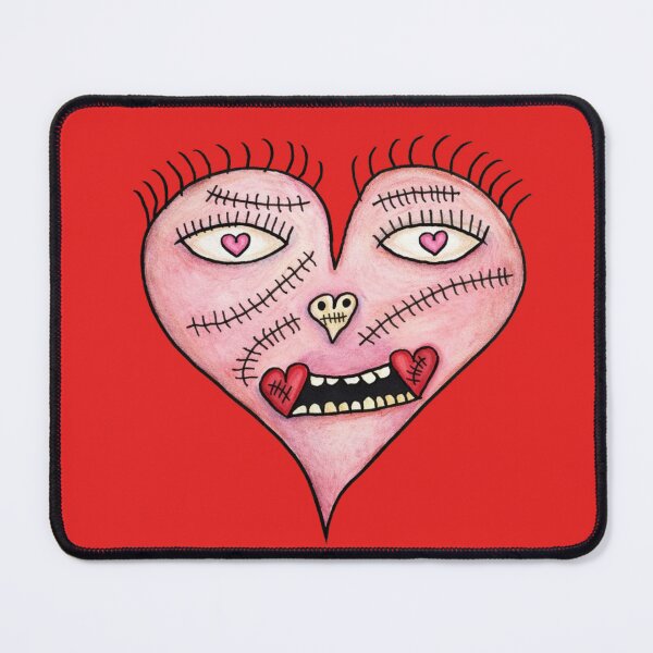 Item preview, Stitched Heart Skull – Creepy Cute Valentine Horror Art designed and sold by The Satire Fuggler.