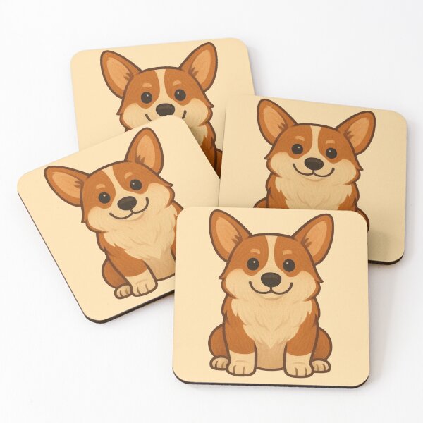 Item preview, Cute Kawaii Corgi Sitting – Adorable Corgi Dog Lover Art designed and sold by Aloloco.