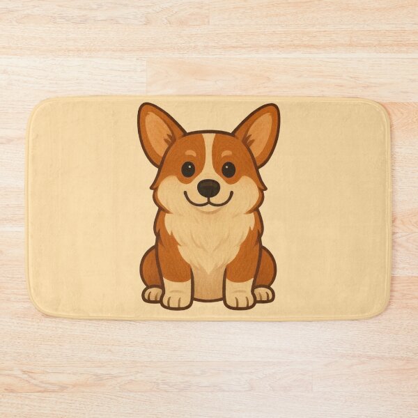 Item preview, Cute Kawaii Corgi Sitting – Adorable Corgi Dog Lover Art designed and sold by Aloloco.