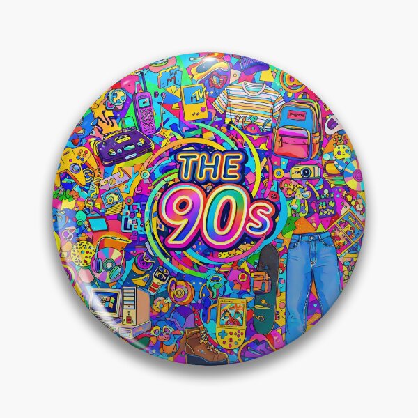 Item preview, The 90s – Colorful Retro Pop Art Illustration designed and sold by GlobalBoom.