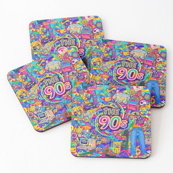 Item preview, The 90s – Colorful Retro Pop Art Illustration designed and sold by GlobalBoom.