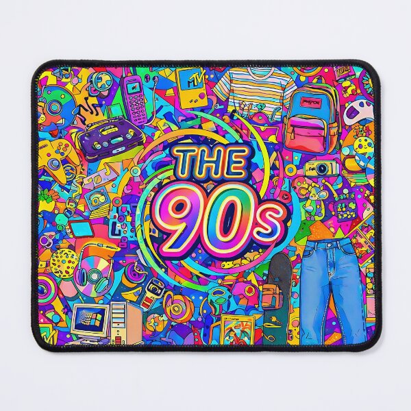 Item preview, The 90s – Colorful Retro Pop Art Illustration designed and sold by GlobalBoom.
