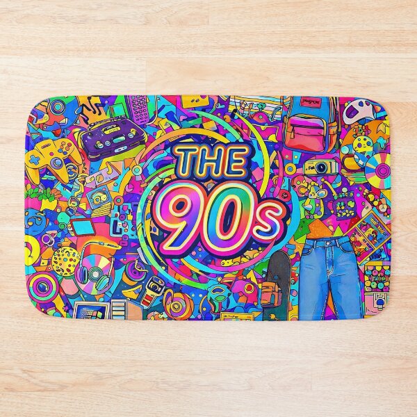 Item preview, The 90s – Colorful Retro Pop Art Illustration designed and sold by GlobalBoom.