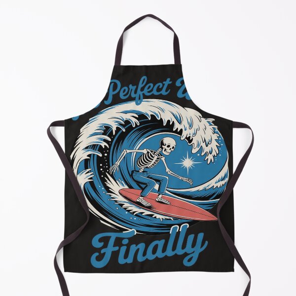 Item preview, The Perfect Wave Finally Funny skeleton surfer Surfing designed and sold by Dolostope.