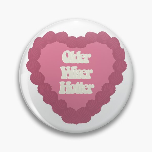 Item preview, Older Wiser Hotter Love Heart Birthday Cake designed and sold by FreeOrca.