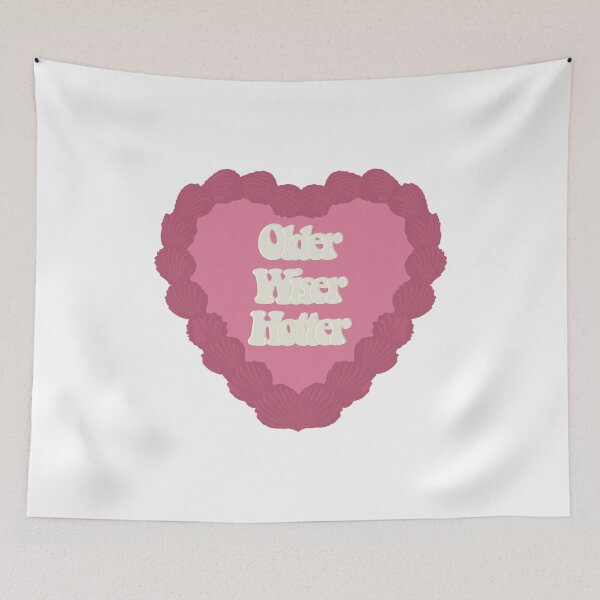 Item preview, Older Wiser Hotter Love Heart Birthday Cake designed and sold by FreeOrca.
