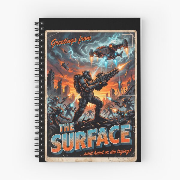 Item preview, Welcome to the Surface ARC Raiders Post Apocalyptic Underground Survivors Robots Raiders Stylized Shooter Ember Studios Fan Art Collage Poster T-Shirt Sticker Print Gift designed and sold by Senpaiwaves.