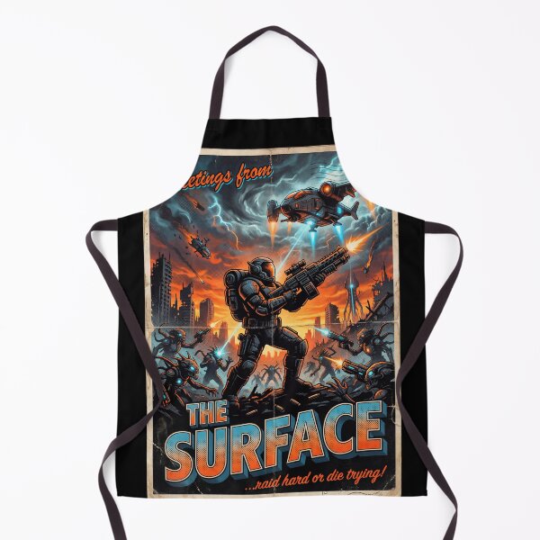 Item preview, Welcome to the Surface ARC Raiders Post Apocalyptic Underground Survivors Robots Raiders Stylized Shooter Ember Studios Fan Art Collage Poster T-Shirt Sticker Print Gift designed and sold by Senpaiwaves.