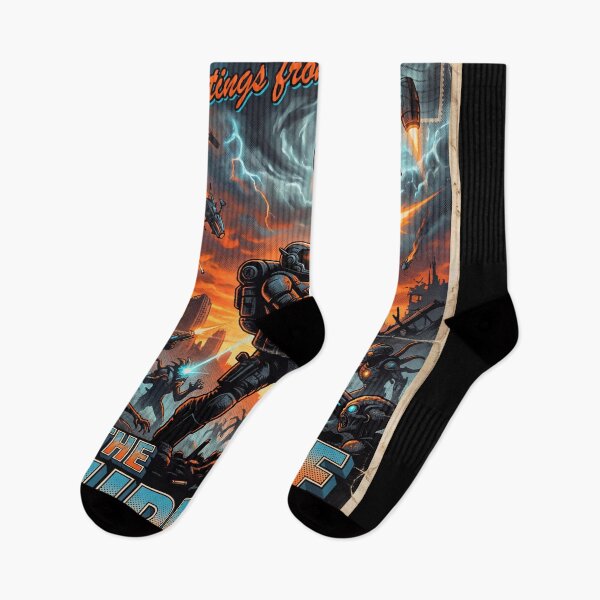 Item preview, Welcome to the Surface ARC Raiders Post Apocalyptic Underground Survivors Robots Raiders Stylized Shooter Ember Studios Fan Art Collage Poster T-Shirt Sticker Print Gift designed and sold by Senpaiwaves.