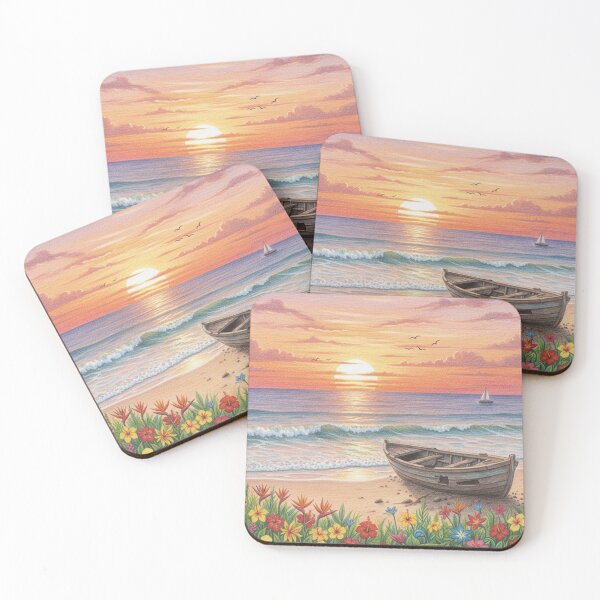 Item preview, Tropical Sunset palm Beach Paradise designed and sold by Fateh-Kro ⭐⭐⭐⭐⭐.