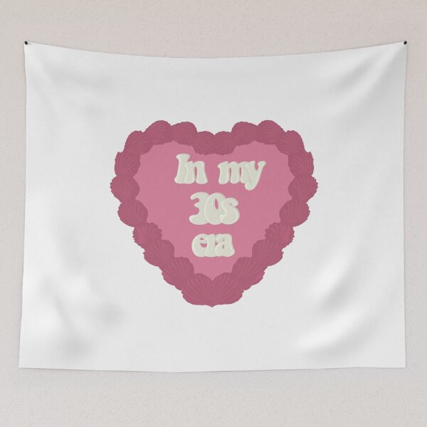 Item preview, In my 30s Era Love Heart Birthday Cake designed and sold by FreeOrca.