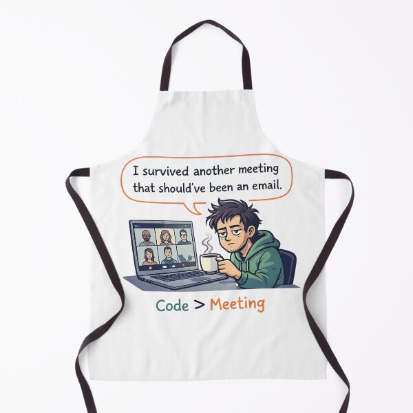 Item preview, Code > Meeting – Funny Programmer Anti-Meeting T-Shirt designed and sold by SoulenCify.