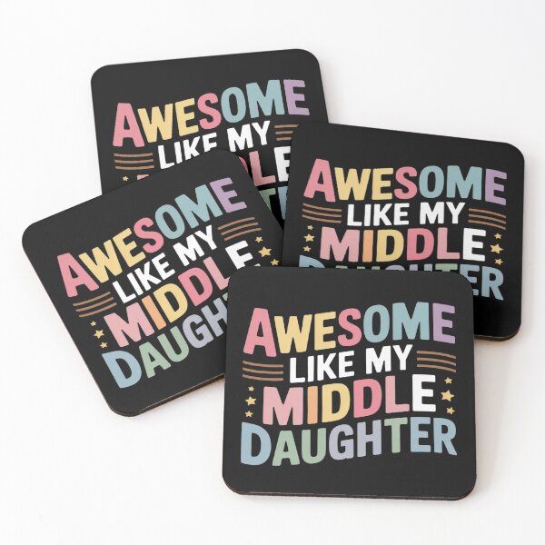 Item preview, Middle Daughter Awesome Like My Middle Daughter Funny Family designed and sold by InspiredFoul.