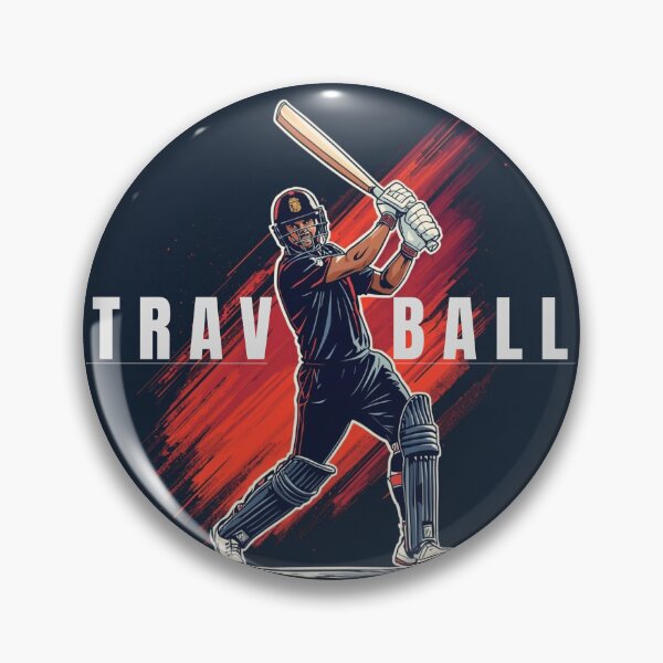 Item preview, Trav Ball – Power Cricket Batsman Illustration designed and sold by glowtrendz.