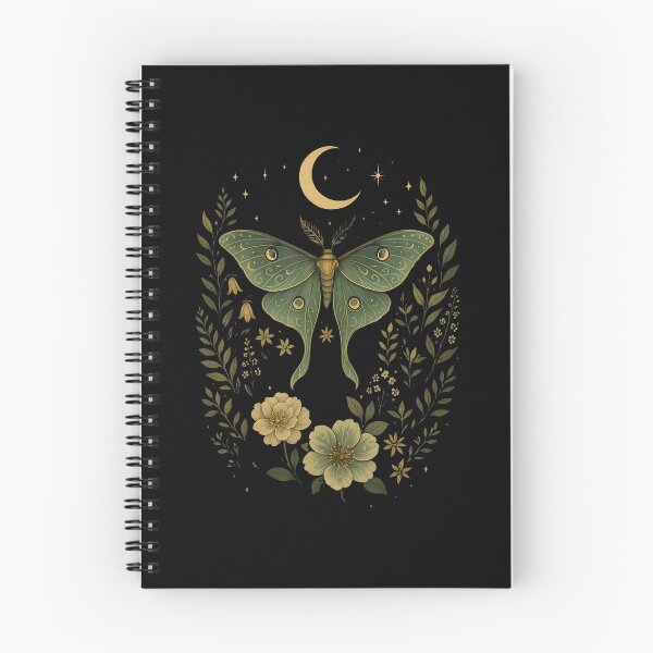 Artikelvorschau, Vintage Grunge Luna Moth Floral entworfen und verkauft von verinanawaffb.