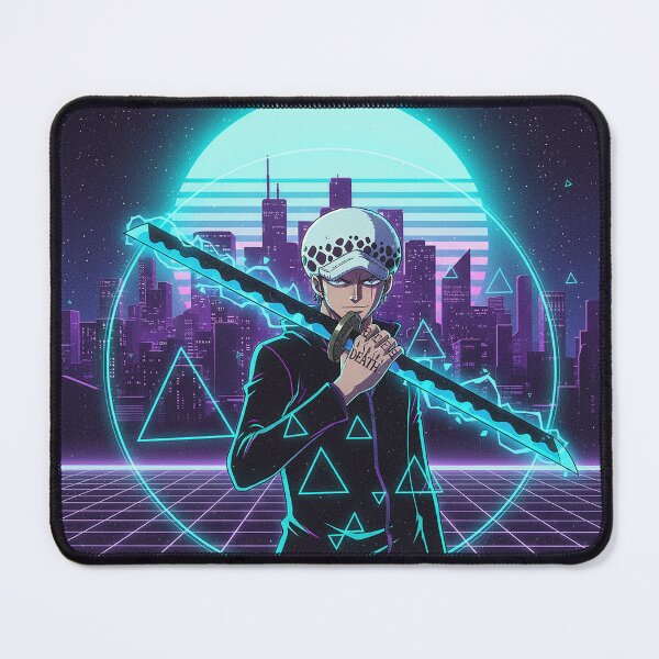 Item preview, One Piece - Trafalgar Law - Futuristic Retro 80s Style designed and sold by AnimeShin.
