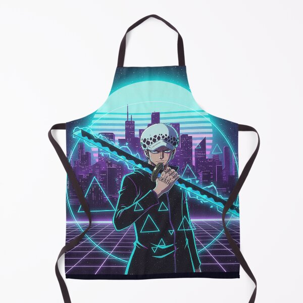 Item preview, One Piece - Trafalgar Law - Futuristic Retro 80s Style designed and sold by AnimeShin.