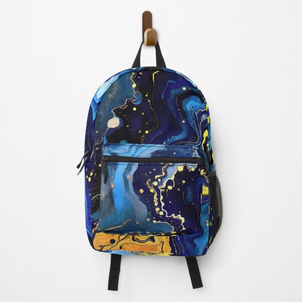 Item preview, Vibrant Swirls of Blue and Gold 4 designed and sold by taiche.