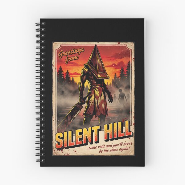 Item preview, Greetings From Pyramid Head Silent Hill 2 Remake Horror Monster Great Knife Red Pyramid Thing Executioner Blue Creek Apartments Lake Toluca Prison Boss Fight Symbolic Fan Art Collage designed and sold by Senpaiwaves.