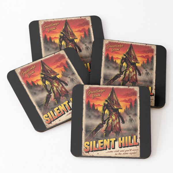 Item preview, Greetings From Pyramid Head Silent Hill 2 Remake Horror Monster Great Knife Red Pyramid Thing Executioner Blue Creek Apartments Lake Toluca Prison Boss Fight Symbolic Fan Art Collage designed and sold by Senpaiwaves.